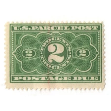 US # JQ2 • Parcel Post Postage Due Revenue Stamp • MINT MH OG F