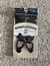 Suspender Factory Black Button-End Suspenders 42 New in Package Classic Workwea