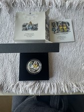 ALICE THROUGH THE LOOKING GLASS : 2021 Royal Mint 1oz Silver Proof Colour Coin