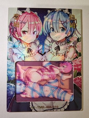 Karte Re:Zero Emilia Rem Ram Göttin Waifu 