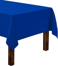 Rectangle Tablecloth - 60 X 126 Inch Royal Blue Table Cloth for 8 Foot Rectangle