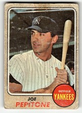1968 Topps Joe Pepitone #195 New York Yankees LOW MID GRADE FILLER