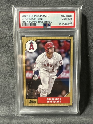 2022 Topps Update Shohei Ohtani #87TBU5 1987 Topps GEM MINT PSA 10⚾️⚾️🔥🔥