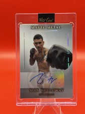 Max Holloway Wild Card Matte Metal Auto 1/5 Bookend