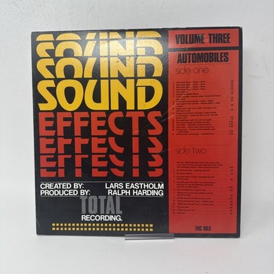 Sound Effects Volume 3 Automobiles Vinyl Record LP VG