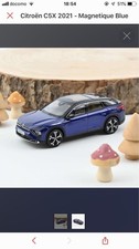 Mini Car Norev Citroen C5X 1/43 Magnet Blue