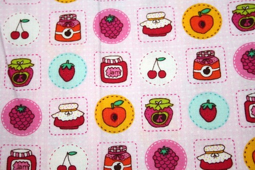 JELLY AND JAM ON PINK FROM TIMELESS TREASURES - 100% COTTON FABRIC - Picture 2 of 4