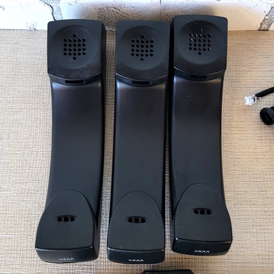 3 HD Voice Handsets and Stands For POLYCOM VVX IP Phone 300, 400, 500, 600 Lot