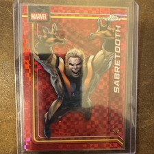 2026 Topps Chrome Marvel Red X-Fractor Sabretooth Serial# 5/5 #144 First On Prnt