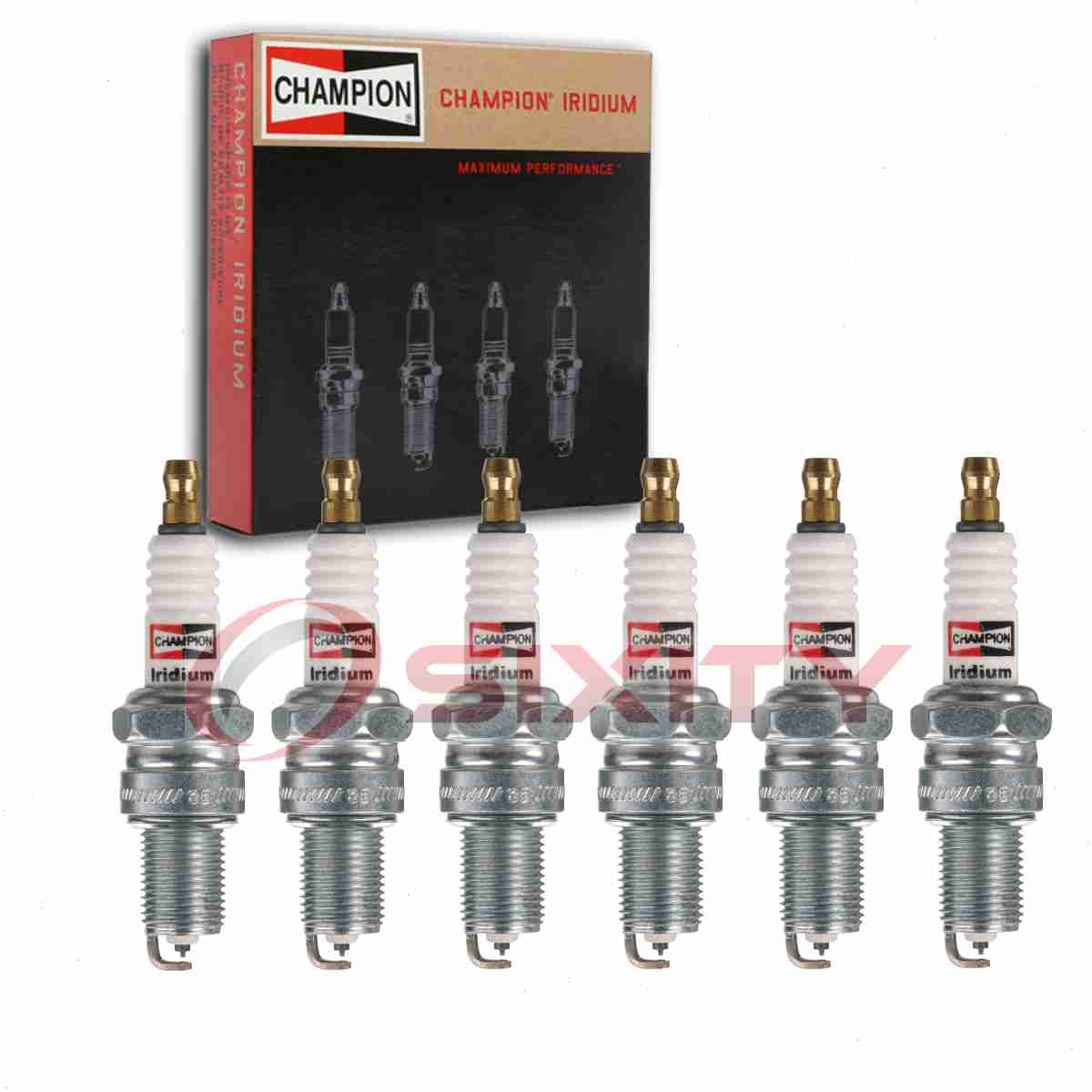 6 pc Champion Iridium Spark Plugs for 1958-1963 Aston Martin DB4 3.7L 4.0L qi