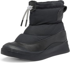 Sorel UK4 Out N About IV Puffy Womens Waterproof Insulated Boots Black/Chalk New