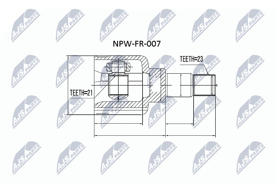 NPW-FR-007 NTY Joint Kit, drive shaft for FORD - Image 11
