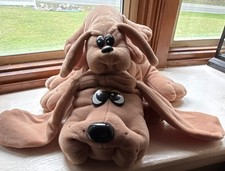Vintage 1985 Tonka Pound Puppies Plush Lot - Large 18" Mother 8" Newborn Baby