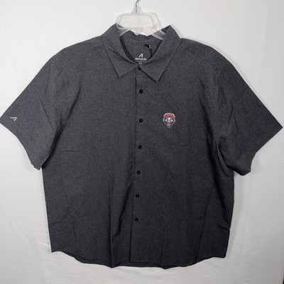 Nwt Antigua New Mexico Lobos Activate Airy Shirt Black Men s 2 XL