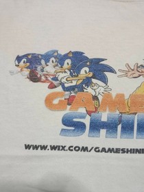 Vintage Sonic the Hedgehog Dragon Ball Z 2000s Evolution Game Shine Rare Shirt