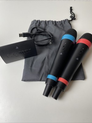 Sing Star Mikrofone Wireless mit USB Empfänger für Sony PS2, PS3, PS4