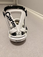 Burton Cartel Snowboard Bindings Size M/L White - est
