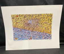 Martin Handford Signed Print ?Beach Stampede? ( Where?s Wally Waldo Creator)