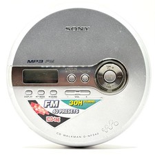 Sony Walkman D-NF340 CD Player FM Radio MP3 Playback Silver Untested