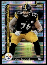 2025 Topps Chrome Football NFL Pulsar Troy Fautanu Pittsburgh Steelers #256