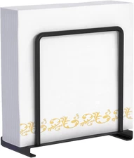 Metal Napkin Holder for Kitchen Dining, Standing Paper Napkin Storage, Black