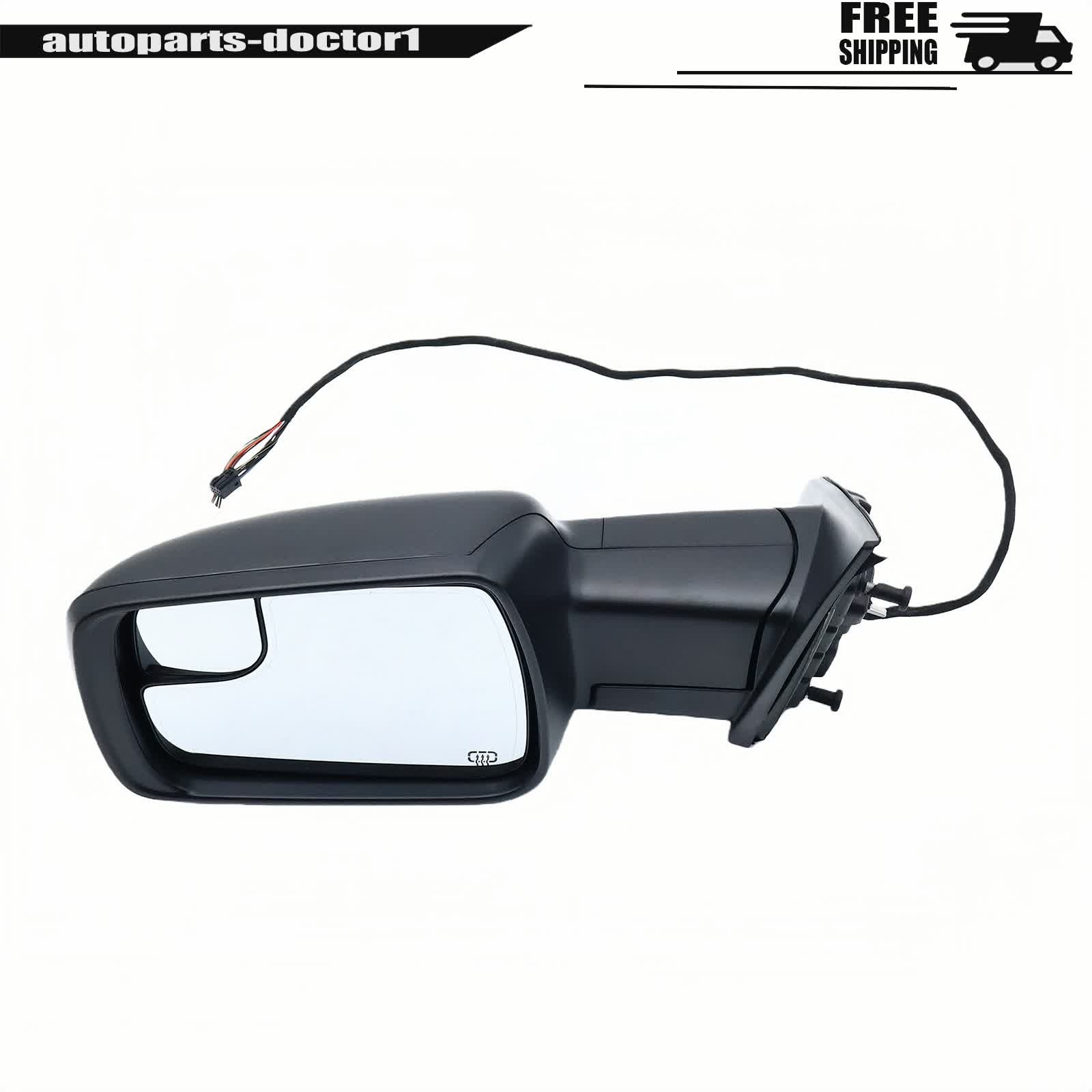 For 2019-2024 Ram 1500 Black Mirrors w/Heated Turn Signal Driver Side 10-Pins thumbnail 20