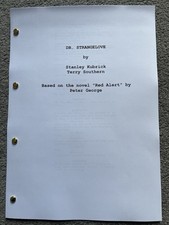 Dr. Strangelove Film Script. Peter Sellers. James Earl Jones. George C. Scott.