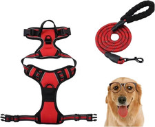 Pettorina Regolabile per Cane Di Taglia Media Grande Con 4 Ganci in Metallo, Pet