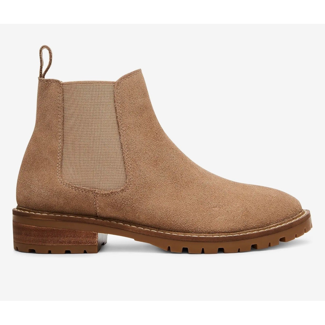 SAOLA Stivaletti Steve Madden scamosciati Chelsea stivaletti marroni suola a strappo casual taglia 10