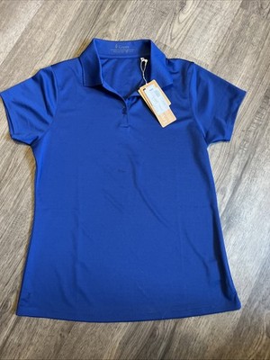 NWT Womens Nancy Lopez Golf Polo  Shirt Delux-Dri Short Sleeve Royal Blue  Sz S