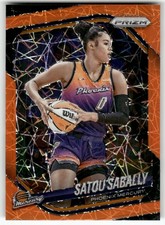 2025 Panini Prizm WNBA #4 Satou Sabally Orange Velocity Prizms