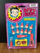 Betty Boop Fancy Nails 1994 - NEW - Plastic Toy Nails by Ja-Ru