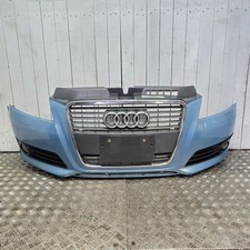 2008-2012 Audi A3 8P Front Bumper Complete w Washers & Foglights 8P0807437H Blue