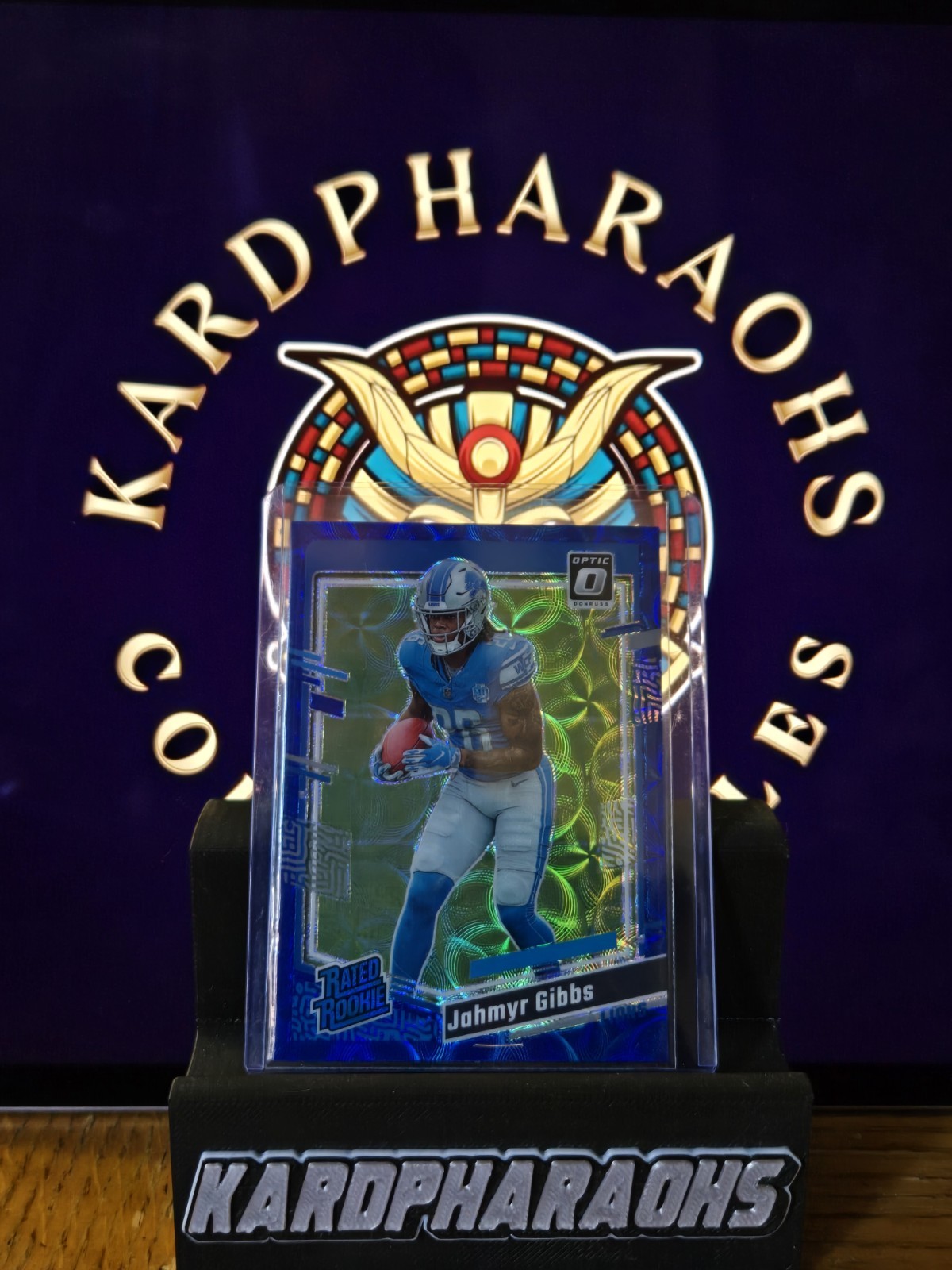 2023 Panini Donruss Optic JAHMYR GIBBS #236 Rated Rookie Blue Scope Prizm