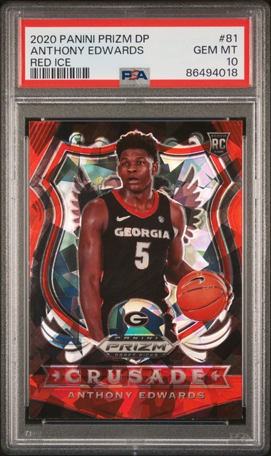 Anthony Edwards 2020 Panini Prizm Red Ice
