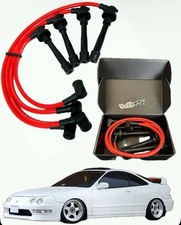RED SPARK PLUG WIRE SET FOR ACURA INTEGRA DOHC B SERIES B16 B18 B20 1990 2001