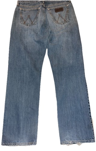 (Set bestehend aus 2) Wrangler 20X Herren Stil 01 Distressed blau Western Jeans 32x32 - Bild 8 von 8