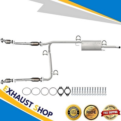 Front&Rear Left&Right Cat Set+Pipe+MufflerFor 09-12 Suzuki Equator 4.0L 139.9''WB