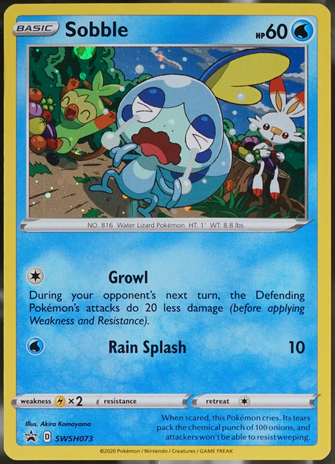 Sword & Shield #SWSH073 Sobble Promos Pokemon NM
