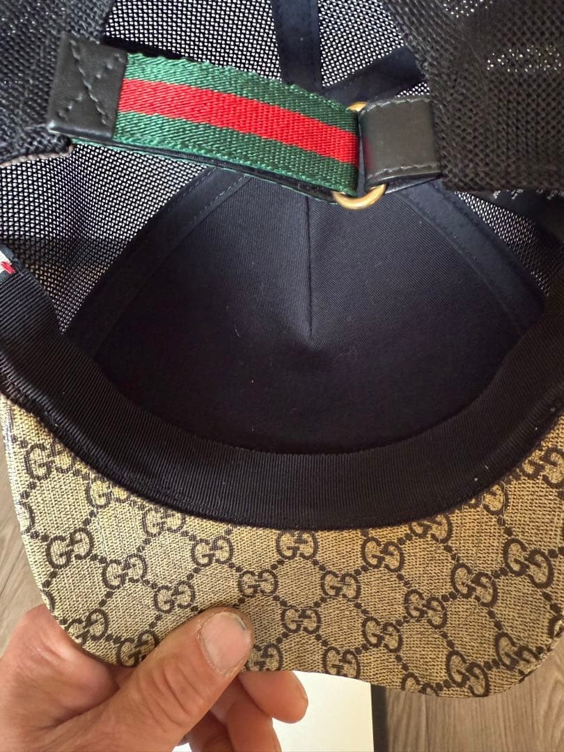 GUCCI Gg Pattern Snake Design Cap - image 9