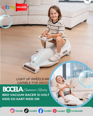 #ad Bro Vacuum Racer 12 Volt Kids Go Kart Ride On PLEASE READ $142.40