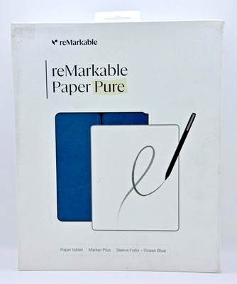 reMarkable Paper Pure Bundle 10.3'' Paper Table RM12A, Marker Plus & Sleeve Folio