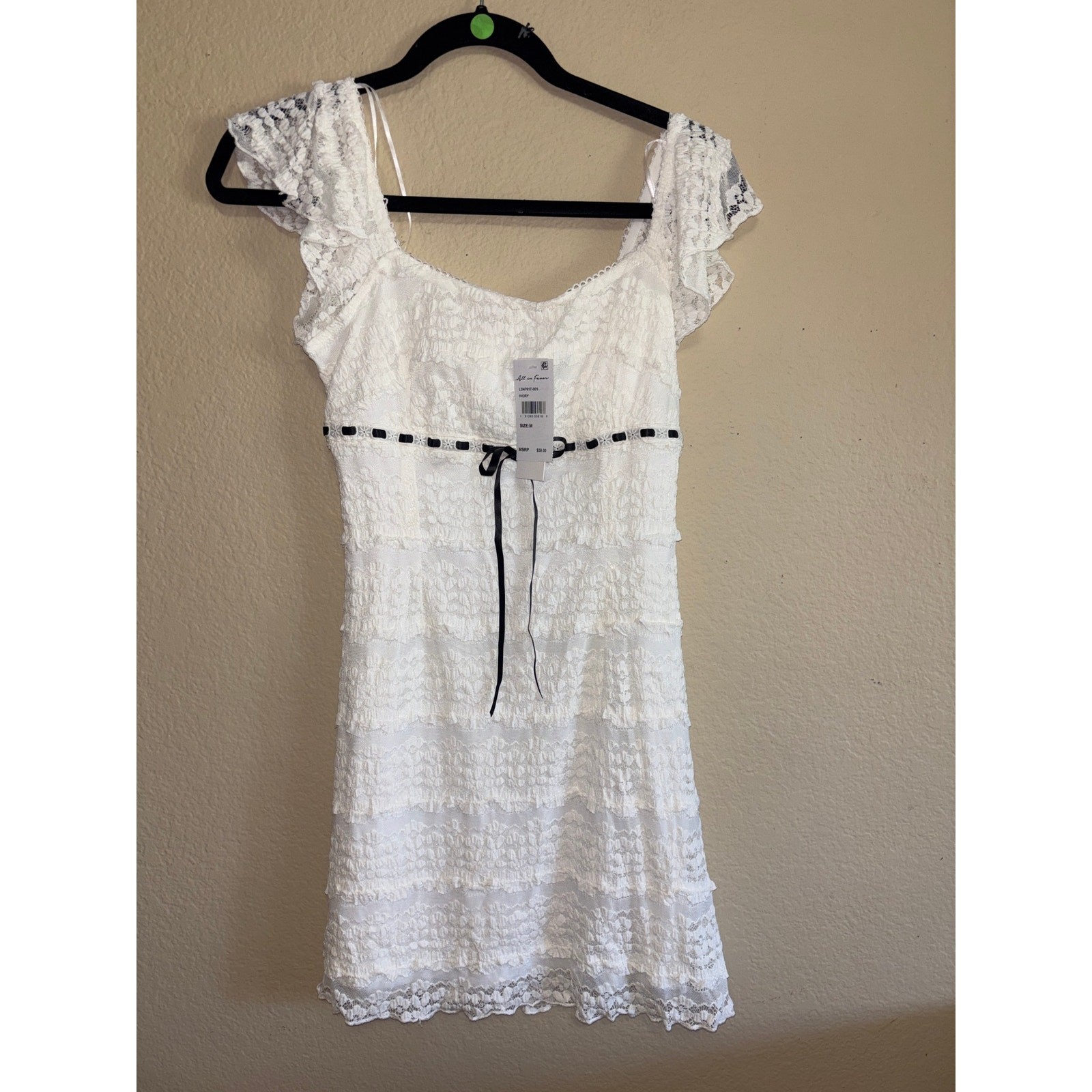 All in Favor ivory lace dress
