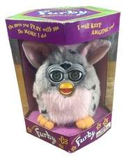 Furby Model 70-800 Grey With Black Spots, Green Eyes 1998, NIB