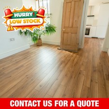💨 Sample** Fusion Classic 12mm Smoked Oak 4V Laminate Flooring - £19.99SQM