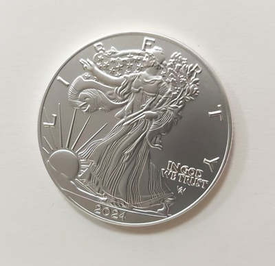 #ad 2024 1 oz American Silver Eagle Coin BU $79.99
