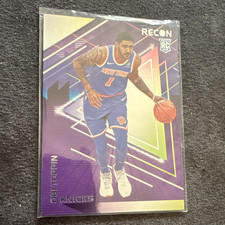 Panini Recon Obi Toppin New York Knicks Rookie Card #166 2020-21 NBA. rookie card picture