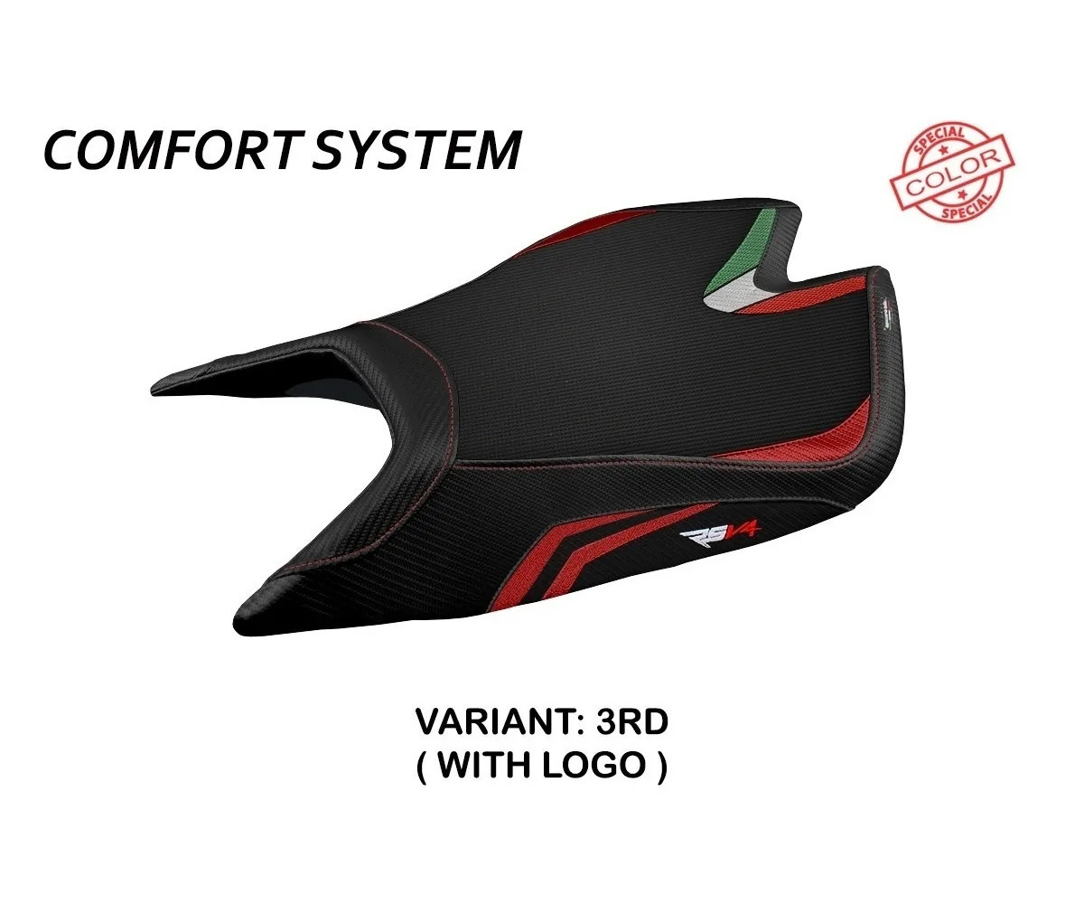 Seat saddle cover Leon SColor Comfort Sys Red TPZ APRILIA RSV4 2021 2023 1M