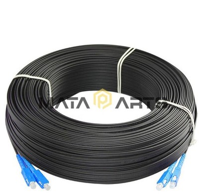 100M Outdoor SC SM Duplex FTTH Drop Patch Cord SC G657 Fiber Optic Cable Jumper