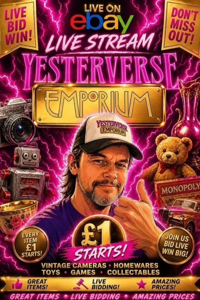 £1 STARTS Collectables, Comics, Pokemon, Cameras, Toys, Kitchenware + MORE